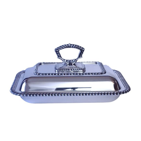 Birks Regency Silver Plated Serving Dish with Lid - Picture 1 of 11